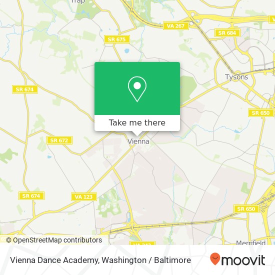 Mapa de Vienna Dance Academy