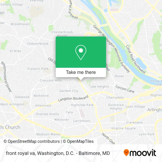 front royal va map