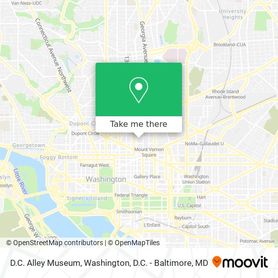 D.C. Alley Museum map