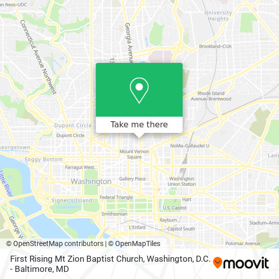 Mapa de First Rising Mt Zion Baptist Church
