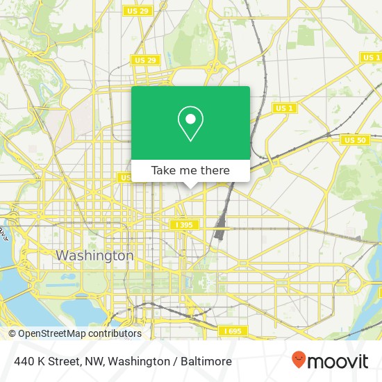 Mapa de 440 K Street, NW