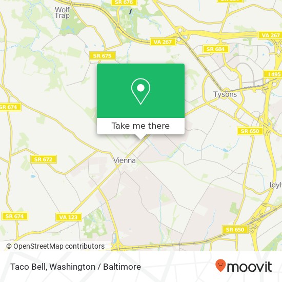 Taco Bell map