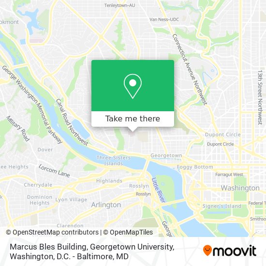 Mapa de Marcus Bles Building, Georgetown University