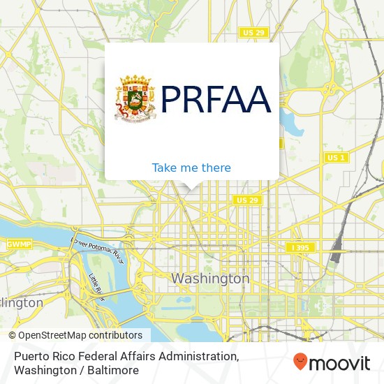Puerto Rico Federal Affairs Administration map