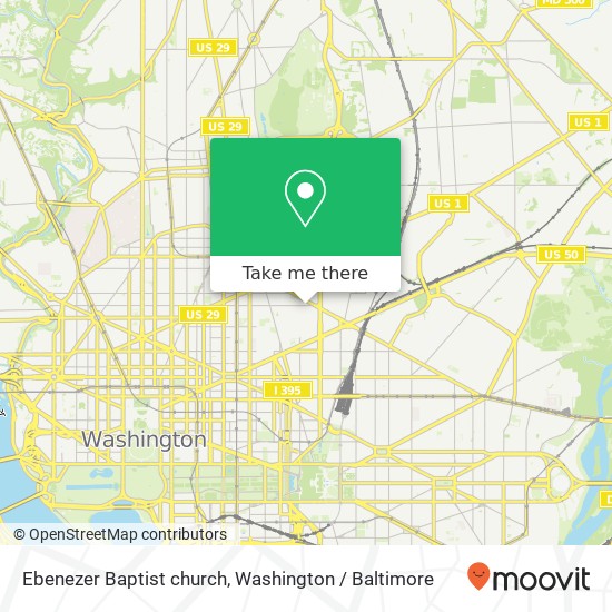 Mapa de Ebenezer Baptist church