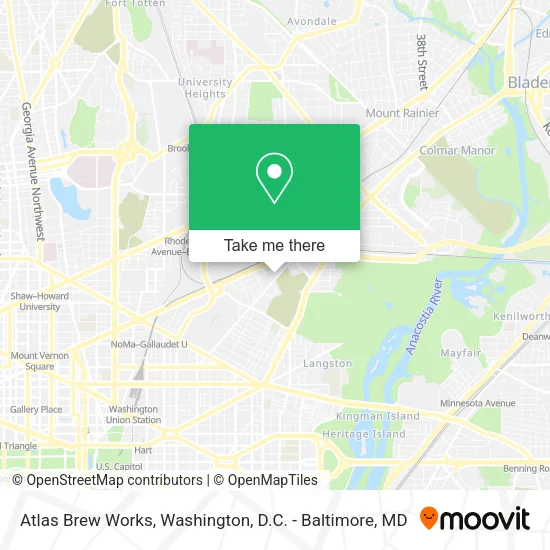 Atlas Brew Works map