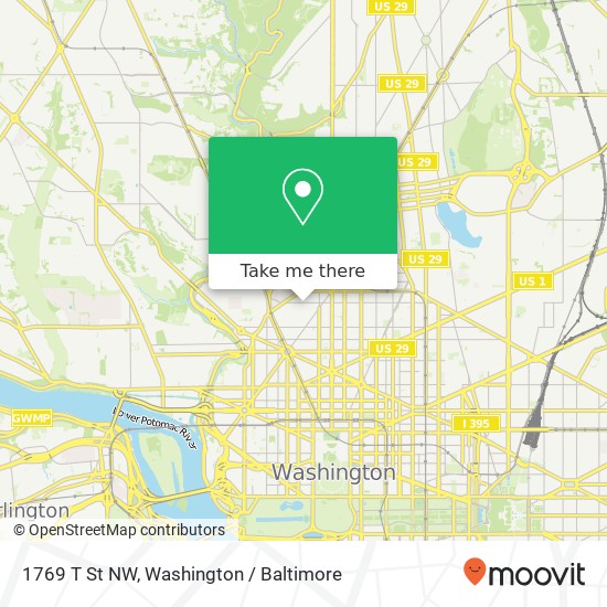 1769 T St NW map