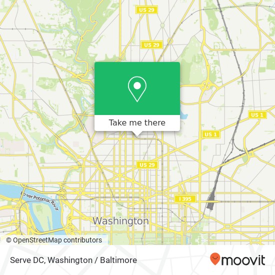 Mapa de Serve DC