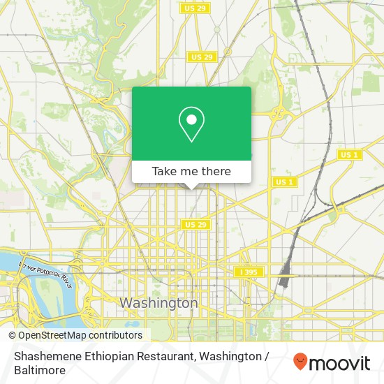 Shashemene Ethiopian Restaurant map