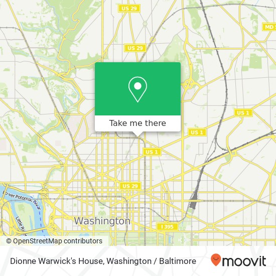 Mapa de Dionne Warwick's House