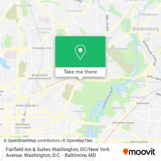 Mapa de Fairfield Inn & Suites Washington, DC / New York Avenue