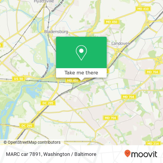 MARC car 7891 map