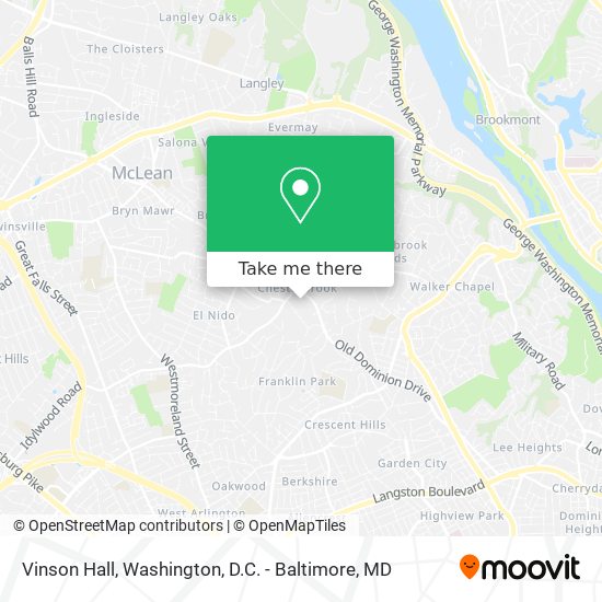 Vinson Hall map