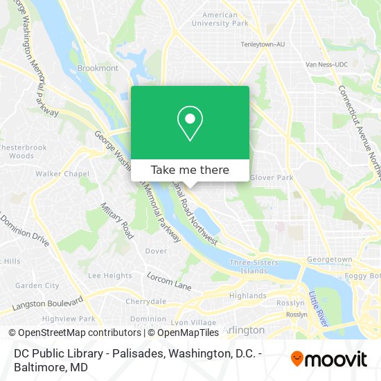 DC Public Library - Palisades map