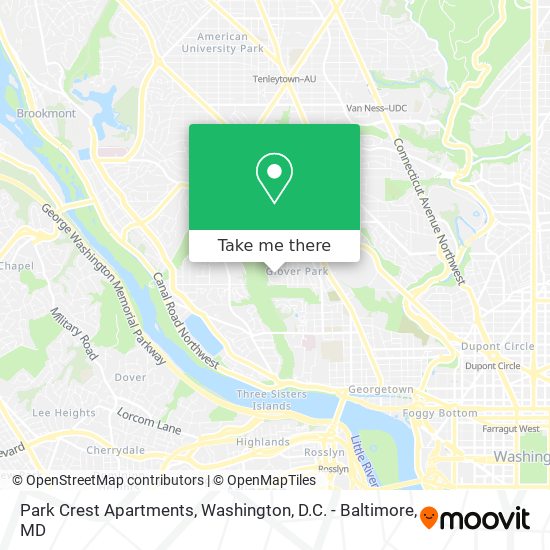 Park Crest Apartments map