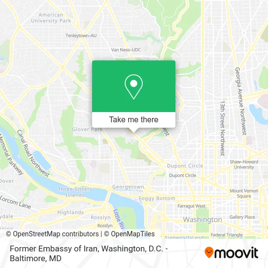 Former Embassy of Iran map