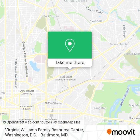 Virginia Williams Family Resource Center map