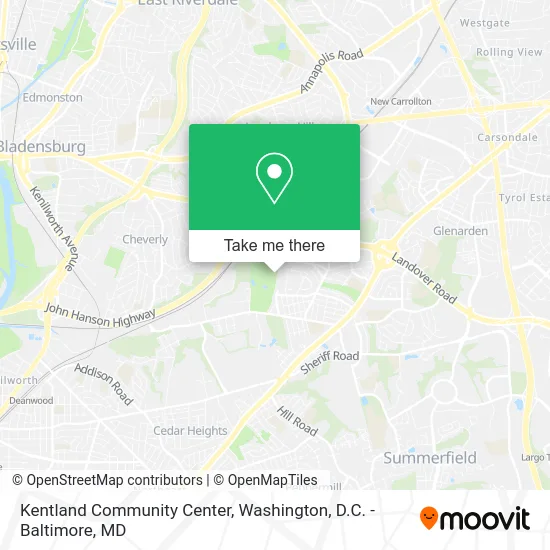 Kentland Community Center map