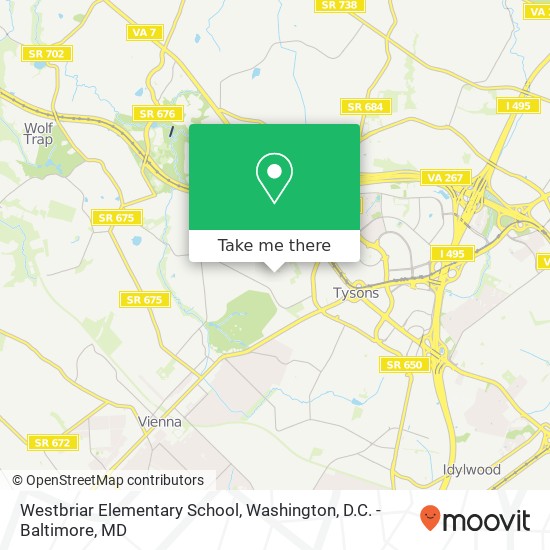 Mapa de Westbriar Elementary School