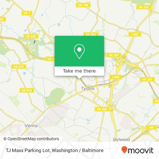 Mapa de TJ Maxx Parking Lot