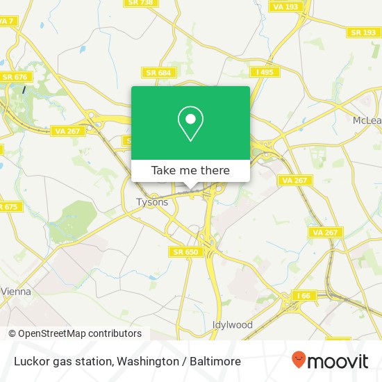 Luckor gas station map