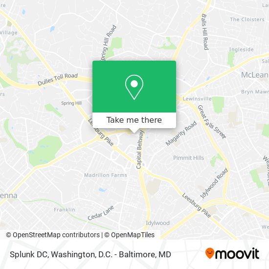 Mapa de Splunk DC