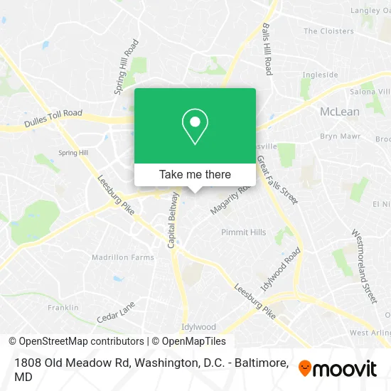 1808 Old Meadow Rd map