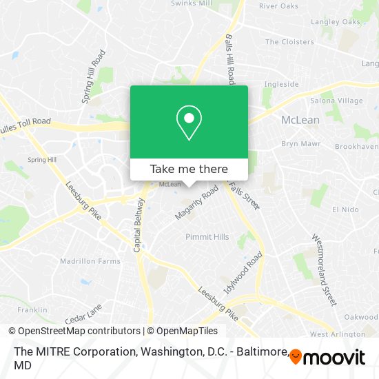 The MITRE Corporation map