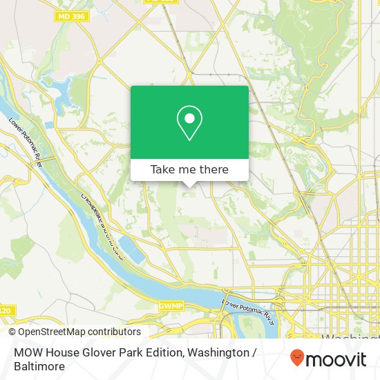 MOW House Glover Park Edition map