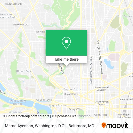Mama Ayesha's map