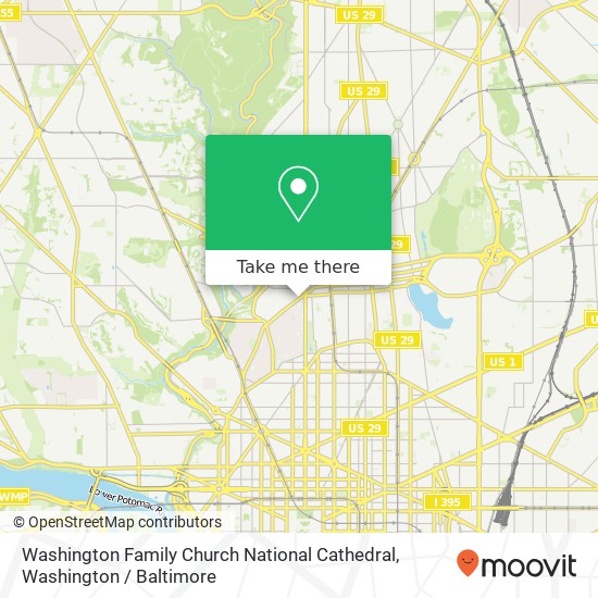 Washington Family Church National Cathedral map