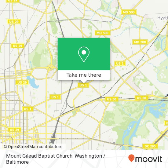 Mount Gilead Baptist Church map