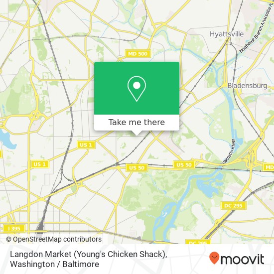Mapa de Langdon Market (Young's Chicken Shack)