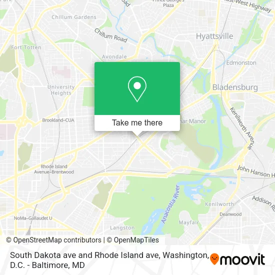Mapa de South Dakota ave and Rhode Island ave