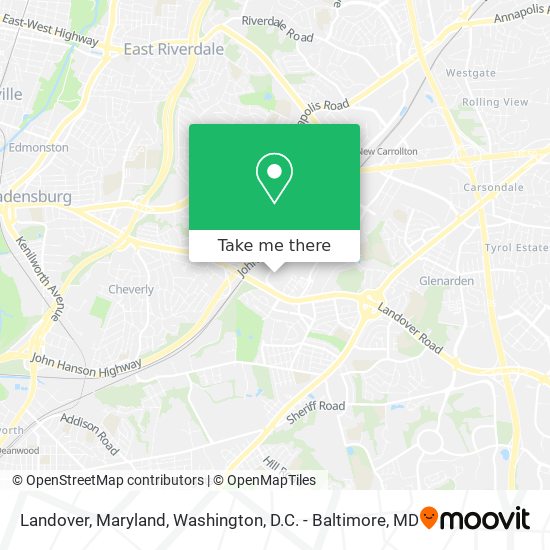 Mapa de Landover, Maryland