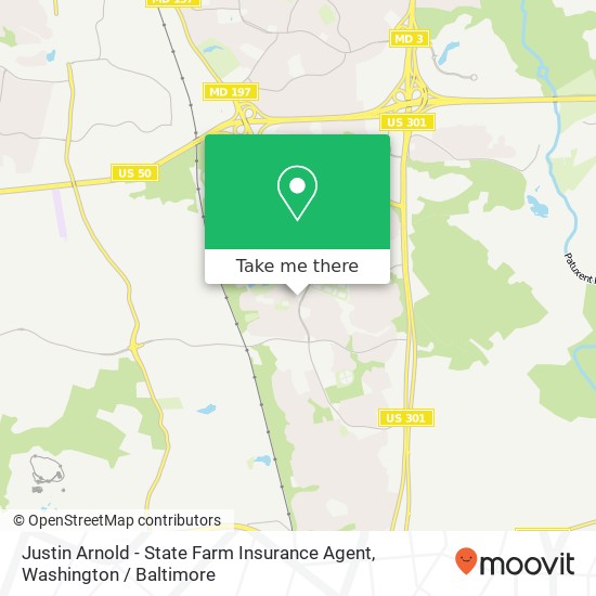 Mapa de Justin Arnold - State Farm Insurance Agent