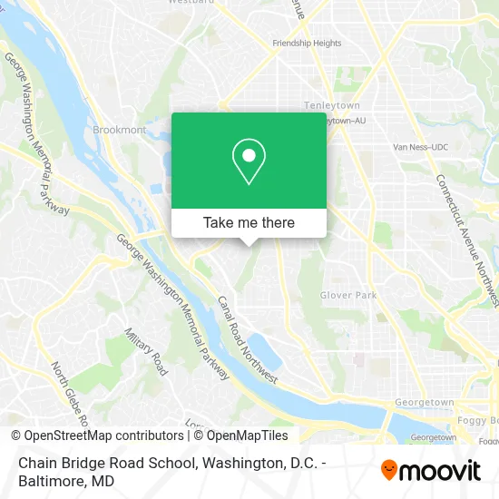 Chain Bridge Road School map