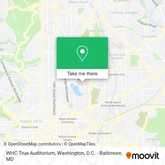 WHC True Auditorium map