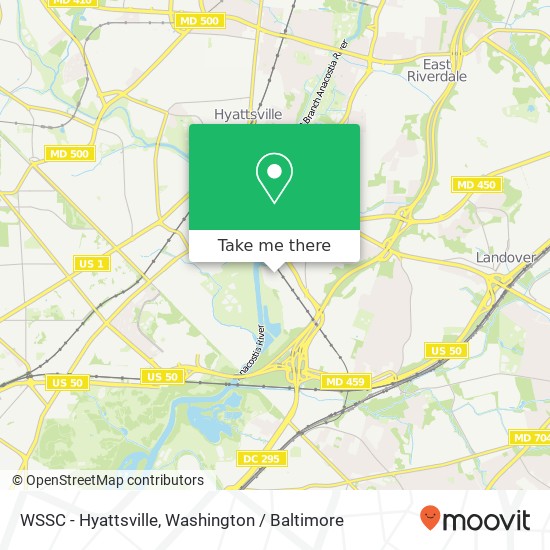 Mapa de WSSC - Hyattsville