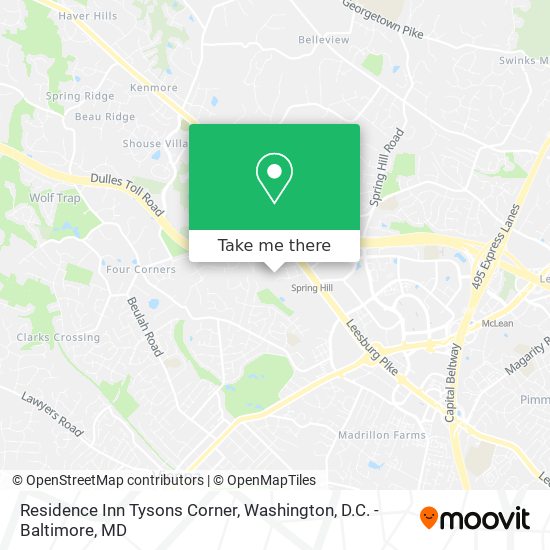 Residence Inn Tysons Corner map