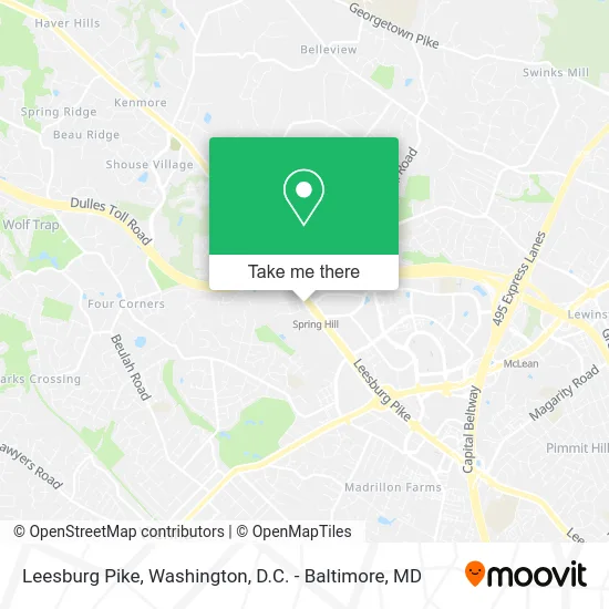 Leesburg Pike map