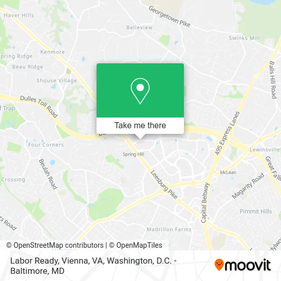 Labor Ready, Vienna, VA map
