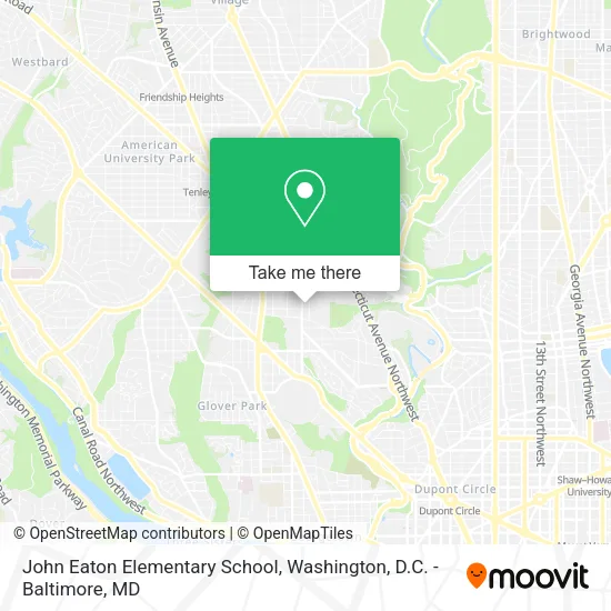 John Eaton Elementary School map