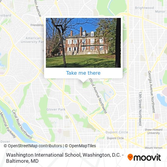 Mapa de Washington International School