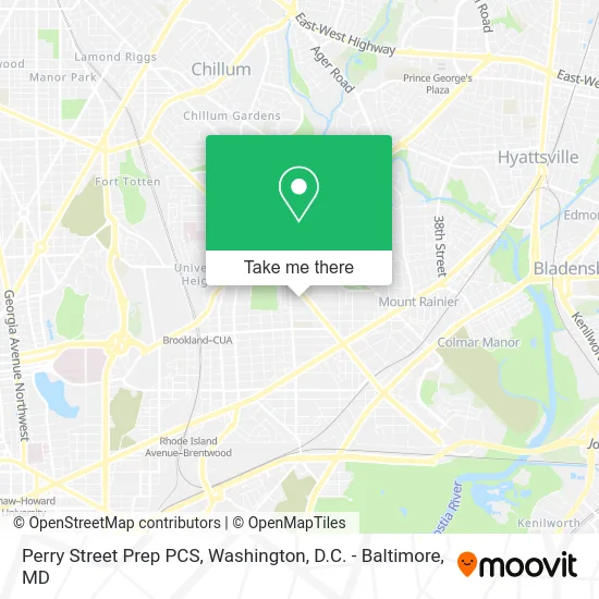 Perry Street Prep PCS map