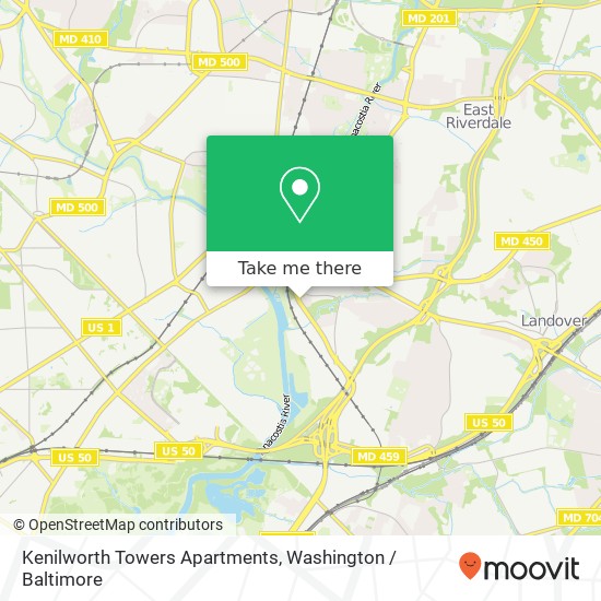 Kenilworth Towers Apartments map