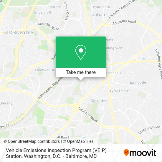Vehicle Emissions Inspection Program (VEIP) Station map