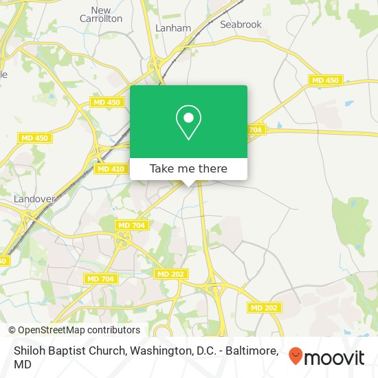 Mapa de Shiloh Baptist Church