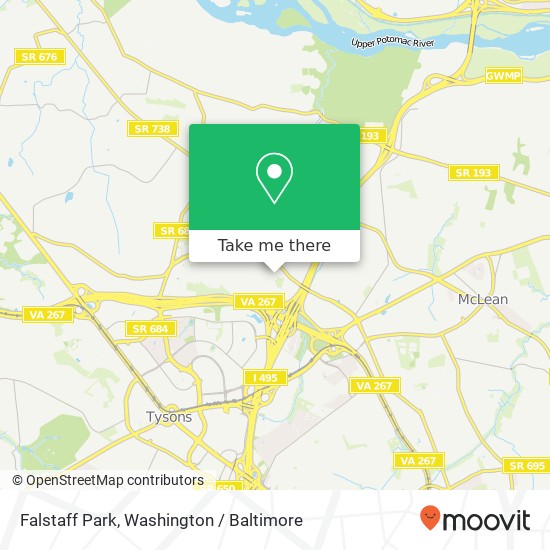 Mapa de Falstaff Park