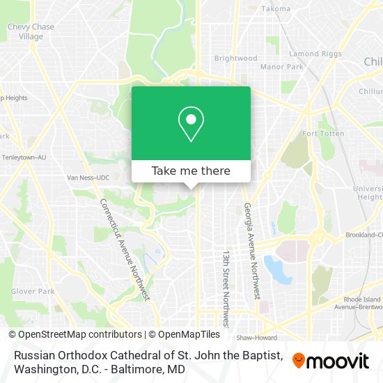 Mapa de Russian Orthodox Cathedral of St. John the Baptist